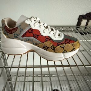 Gucci Women's Multicolor Sneakers brand new with box and dustbag us 4.5